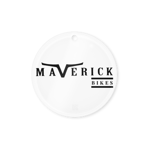 Maverick Bikes acrylic ornament round