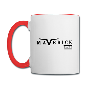 Maverick Cafe Contrast Mug 11oz. - white/red