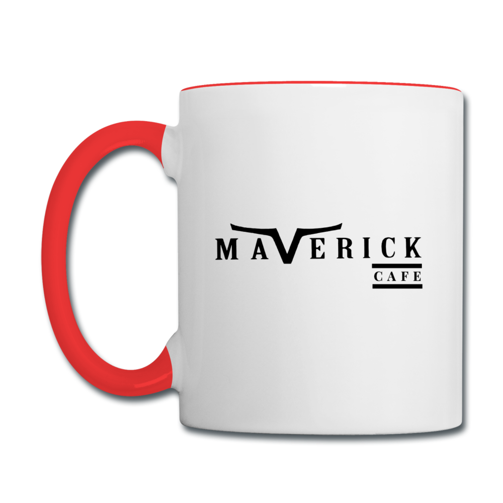 Maverick Cafe Contrast Mug 11oz. - white/red