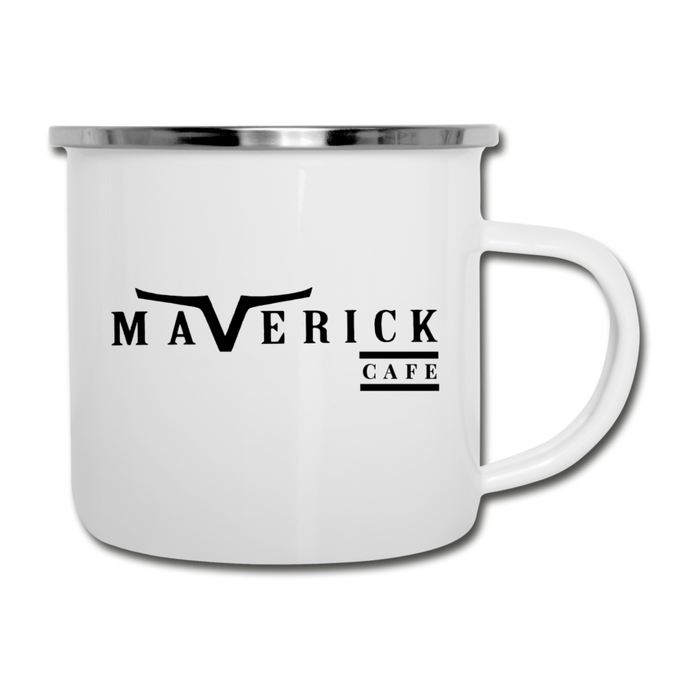 Maverick Cafe Camper Mug 120z - white