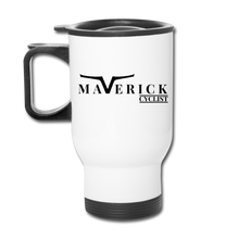 Load image into Gallery viewer, Maverick Cyclist Travel Mug - white
