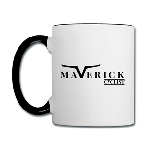 Maverick Cyclist Contrast Mug - white/black