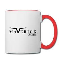 Load image into Gallery viewer, Maverick Cyclist Contrast Mug - white/red

