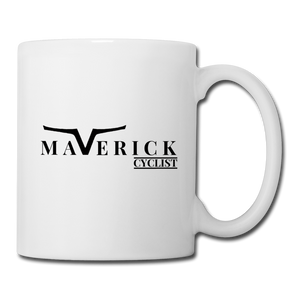 Maverick Cyclist Mug - white