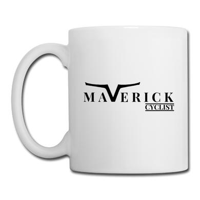 Maverick Cyclist Mug - white