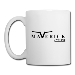 Maverick Cyclist Mug - white