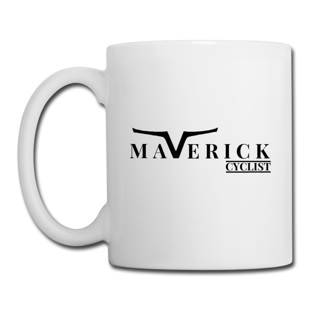 Maverick Cyclist Mug - white