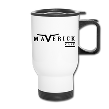 Load image into Gallery viewer, Maverick Cafe Travel Mug - white
